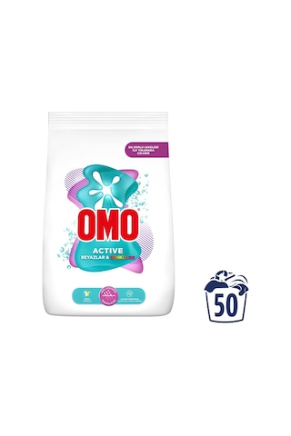 Omo Active Beyazlar Renkliler için Toz Deterjanı 7500 G