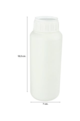 Hobbytime 768 Beyaz Plastik Şişe, 500 Ml. Contalı Kapaklı, Beyaz-34516