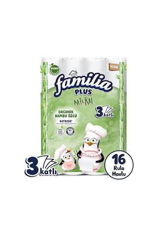 Familia Plus Natural Kağıt Havlu 16'lı