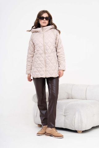 FTZ Women Ftz Kadın Kapitone Kaban Beige 30966 Beige Bej