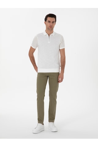 Cacharel Yeşil Slim Fit Pamuk Karışımlı Jean Pantolon Yesıl