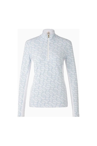 Bogner Sport Jasmina Logo Jacquard Ve Stretch Kadın Kayak Içlik İçlik Açık Mavi