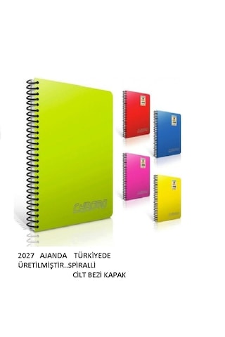 Ajanda 2027 Sert Kapak Spiralli 17 24