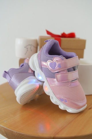 Daxtors Cayt Cırtlı Unisex Çocuk Sneaker Spor Ayakkabı Pudra