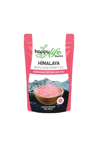 Mhs Happylife Himalaya Kaya Tuzu Pembe 500 Gr Mhs Happylife Himalaya Kaya Tuzu Pembe 500 Gr