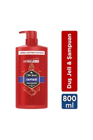 Old Spice Captain 3 Ü 1 Arada Duş Jeli 800 Mililitre Acai Üzümü