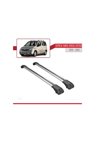 Toyota Yaris Verso Xp20 2000-2005 Arası İle Uyumlu Ace-1 Ara Atkı Tavan Barı Gri