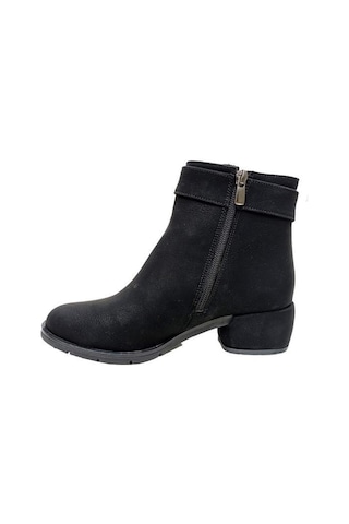 Erbay 511 Yağlı Deri Trend Fashion Kadın Bot Siyah