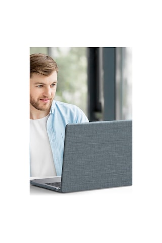 Macbook UyumluPro 13 2020 Macbook UyumluKumaş Kapak - Gri Diğer