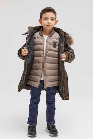 Benitto Kids Benittokids Erkek Çocuk Yelekli Mont 2'li Takım 51291-haki Haki