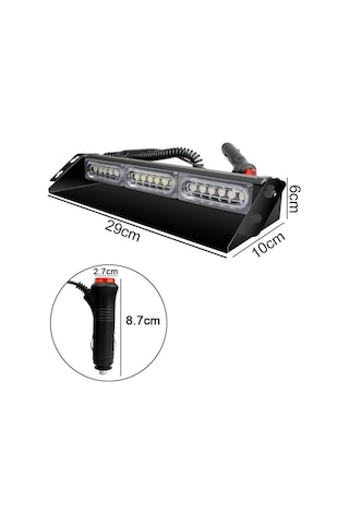 Çakar Lamba 13 Fonksiyonlu 18 Led 12-30V Sarı Lapa533