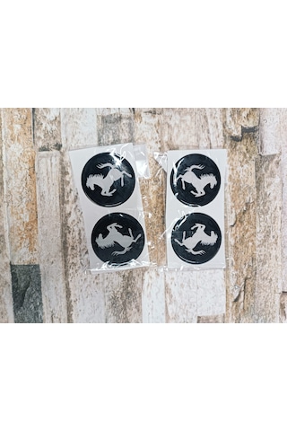 Sticker Siyah Ferrarı 4x