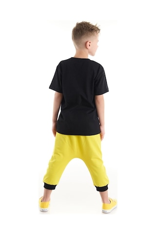 Denokids Mushi Lets Erkek Çocuk T-Shirt Kapri Takım Çok Renkli