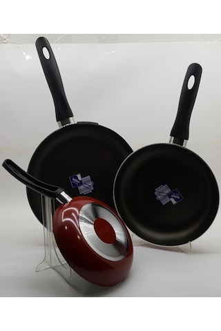 Mehtap 3 Lü Teflon Tava Seti 18+22+26 Cm 001