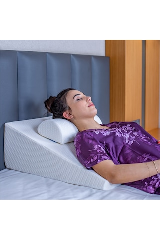 SimpleThePillow Çok Amaçlı Visco Yastık Boyun Bel Bacak İçin Çok Amaçlı Kullanım Yastığı 42*18*9