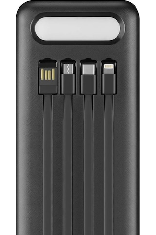 Powerway Tx60 Siyah 60000 Mah Çoklu Çıkış Dijital Göstergeli Ekstra Kablolu Powerbank