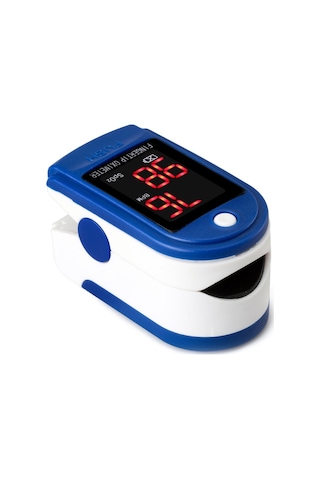Sones Hassas Parmak Nabız Oksimetresi Kan Oksijen Monitörü Mavi