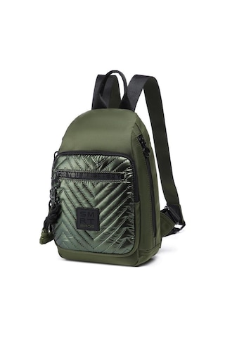 Smart Bags Parlak Kumaş Küçük Boy Askılı Kadın Sırt Çantası 3247 Yeşil