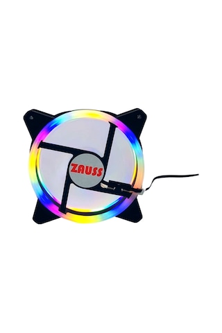 Zauss ZR-100 Rainbow RGB Kasa Fanı 12 CM