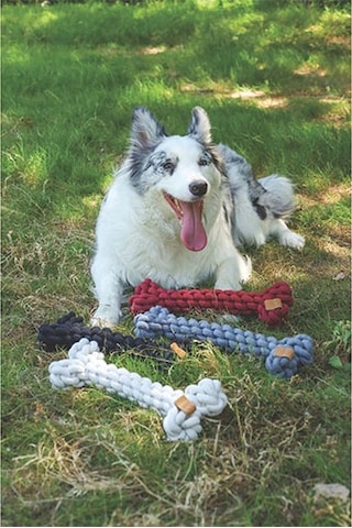 M-pets Coto Örgü Kemik Köpek Oyuncağı Siyah 30 Cm 244-50011.01