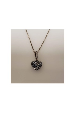 Lunarie "love You To The Moon" Yazılı Vintage Kolye Gümüş