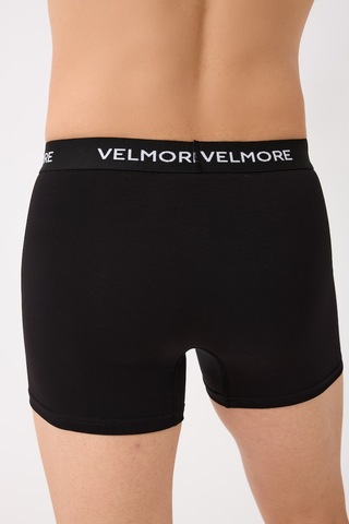 Velmore Erkek Boxer 12 Li Kutu Nefes Alan Pamuk Kumaş Sıkmayan Esnek Bel Lastikli S 5xl Siyah-beyaz