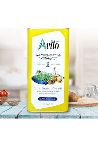 Avilo Naturel Sızma Soğuk Sıkım Zeytinyağı Teneke 5 L