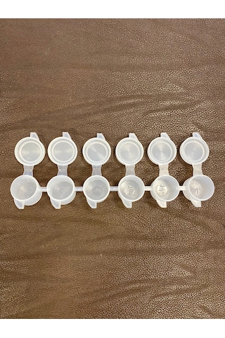 7 Ml 6'Lı Plastik Boş Boya Kutusu