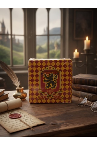 Küp Bloknot Harry Potter Hogwarts Tasarım Lisanslı Orijinal Kırmızı Çok Renkli