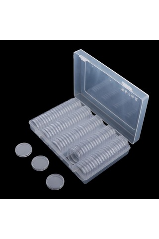 Dolıty Clear Coins Ekran Saklama Kutusu 25mm Sertifikalı Madeni Temizlemek