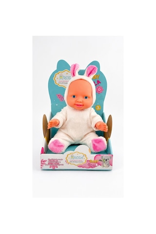 Toyx Sevimli Tavşan Kostümlü Oyuncak Bebek Yumuşak Peluş Tasarım, 3+ Yaş