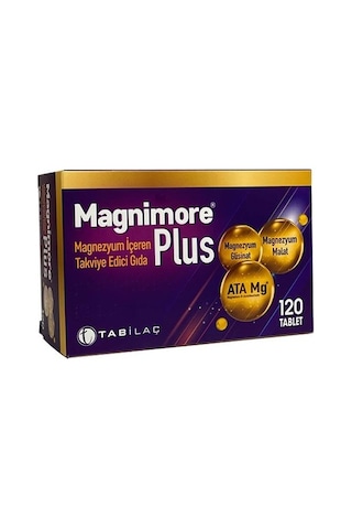 Magnimore Plus Magnezyum 120 Tablet 3 Adet