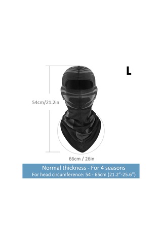 Xindoker Kışlık Bisiklet Kayak Outdoor Kalın Floklu Rüzgar Soğuk Engellli Tam Yüzlü Isıtıcı Baþlık Bandana 4 Mevsim Kırmızı - Siyah