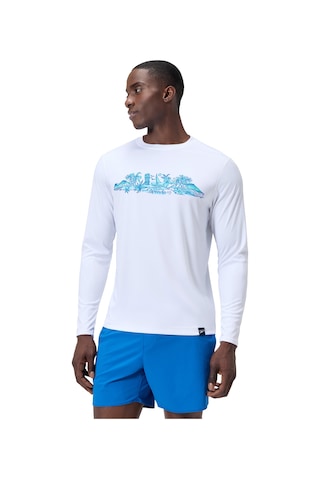 Speedo Ls Graphic Erkek Yüzücü Tişört Beyaz