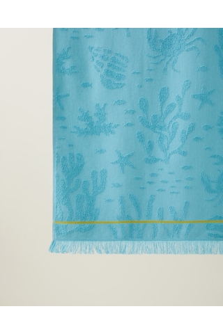 Ocean Whisper Pamuk Plaj Havlusu 70x140 Cm Mint