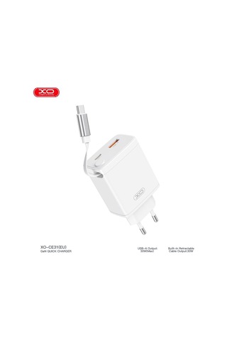 Delux Serisi Ce31 Eu 30w Type-c Ve Usb Hızlı Şarj Adaptörü Masaüstü Güç Pratik Parça Enerji Dolumu
