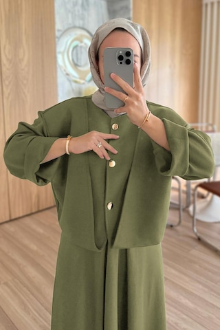 Luna Etekli Modal Takım - Haki Haki