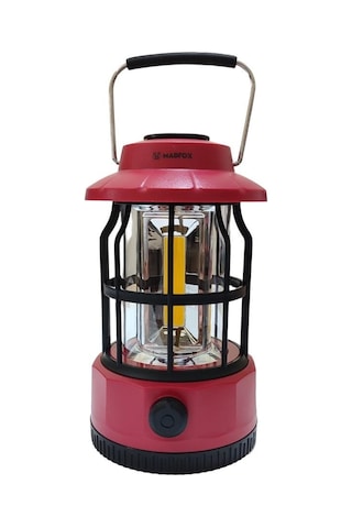 Madfox Brand Glamping Kamp Lambası 400 Lümen Red Çok Renkli