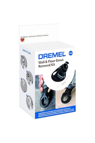 Dremel 568 Duvar Ve Zemin Harç Kazıma Kiti, 1 Derz Kazıma Kılavuz Çok Renkli