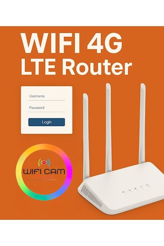 Sim Kartlı 3 Antenli Router Modem