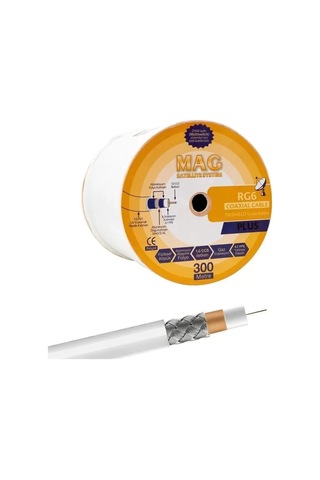 Hubrendy Sh Mag Rg6-u4 Trishield Anten Kablosu 300 Mt.