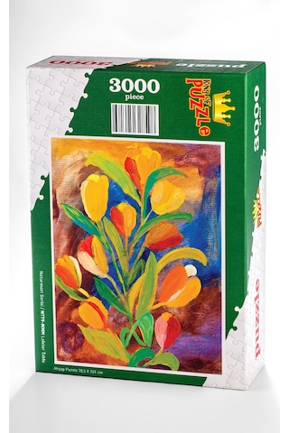 King Of Puzzle Laleler Tablo Ahşap Puzzle 3000 Parça
