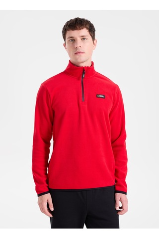 National Geographic Kırmızı Erkek Polar Sweatshırt N6wm-swt4050