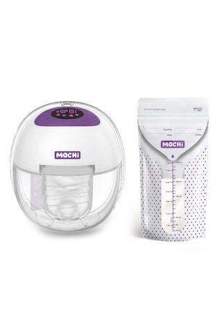 Mochi Giyilebilir Göğüs Pompası + 25li Süt Saklama Poşeti