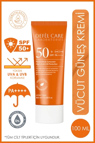 Spf 50 Vücut Güneş Kremi Yağ Ve Beyaz Kalıntı Bırakmayan Uva/uvb