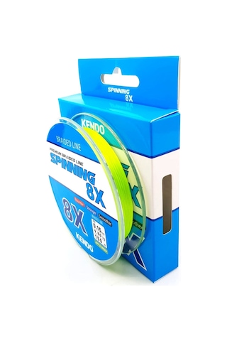 Kendo Spinning 8X Fighting 150 mt Örgü ip (Apple Green)