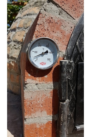 Simga DN 63 500 C Derece 25 CM Dalma Boylu Fırın Termometresi