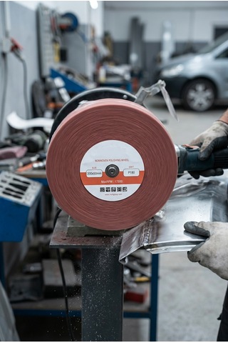 200x50 Mm P180 Polisaj Keçesi Çapak Alma Ve Metal Yüzey Parlatma Diski 1 Adet