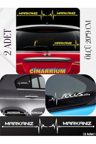 Fiat Brava İçin Lüks Aksesuar Oto Ritim Kaliteli Sticker 2 Adet 20 9 Cm