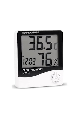 HTC-1 Dijital  Termometre Sıcaklık ve Nem Ölçer